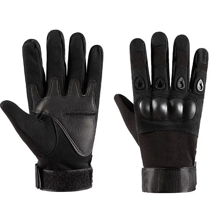Men's 2026 New Professional Tactical Hard Shell Combat Gloves - Ergonomic, Non-Slip, Wear-Resistant, Full Finger with Protector, Heavy Duty Protective Fitness Tactical Gloves for Rock Climbing, Outdoor Pursuits, Durable Build Adult Male Use