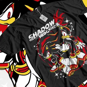 The Hedgehog Shadow Anime T-shirt & Sweatshirt, #Sonic Graphic Tee, Vintage Oversized Unisex Streetwear, Manga Gift For Men Women