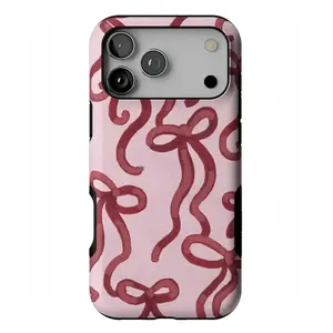 Casely Pink Ribbon Bow iPhone Case MagSafe for iPhone 11–17 Pro Max Cover