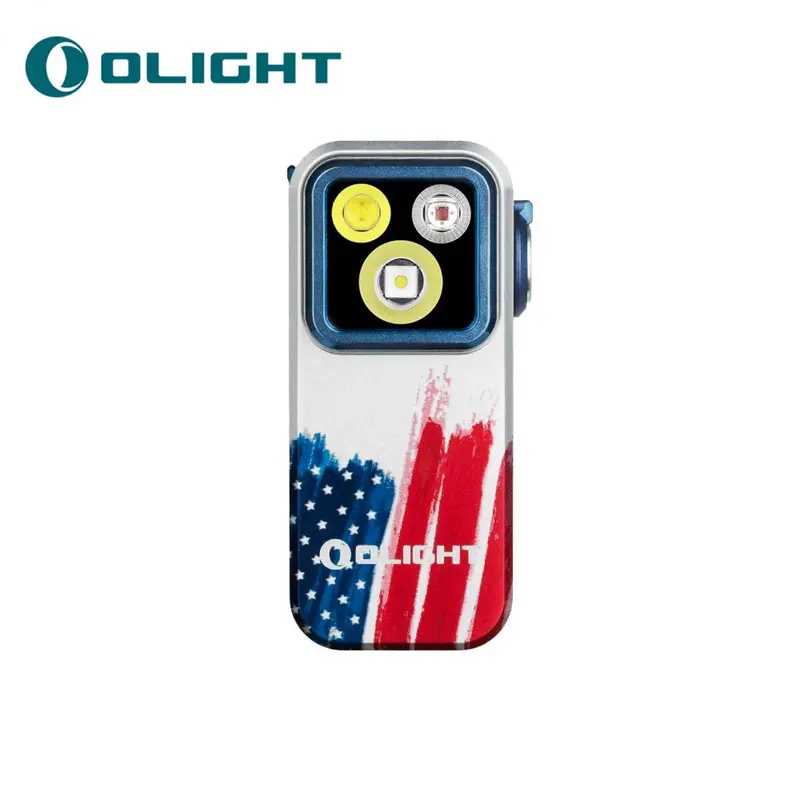 OLIGHT Oclip Pro Clip on Flashlight with Floodlight Spotlight and Red Light
