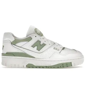 New Balance Men's 550 White Mint Green, from StockX
