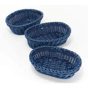 LocknLock 3-Piece Nestable Dishwasher Safe Oval Baskets