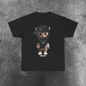 Funny Yeat Kitty Cat T-Shirt, Vintage Cat Shirt, Gen Z Joke Shirt, Stupid Brainrot Gift, Cat Lover Gift, Funny Kitty Shirt, Cool Cat Shirt