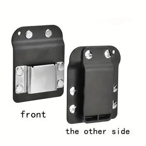 Cordless Drill Belt Clip Holster | Heavy Duty Tool Hook Organizer For Impact Drivers & Nail Guns | Low Profile Tear Resistant Holder | Hook & Loop Strap Secure Fit | Fits Up To 2 Inch Tool Belts | Durable Metal + Plastic Construction | DIY Must Have