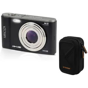Minolta MND20 44 MP 2.7K Ultra HD Digital Camera (Black) With Slinger Camera case