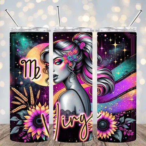 20 OZ ZODIAC -NEW STYLE INSULATED SKINNY TUMBLER W/ STRAW