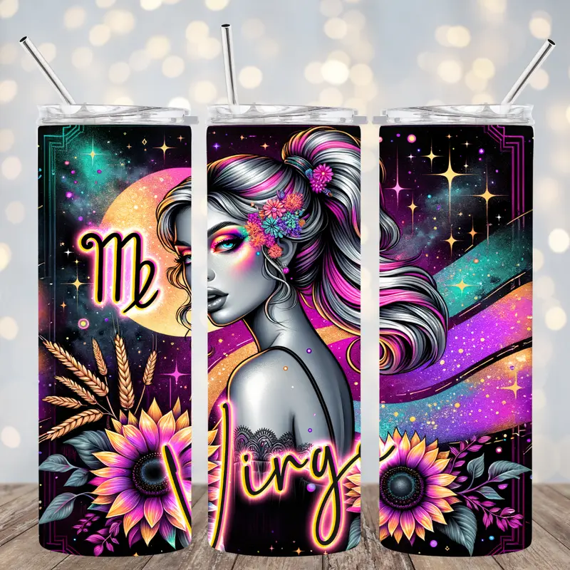 20 OZ ZODIAC -NEW STYLE INSULATED SKINNY TUMBLER W/ STRAW