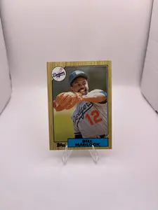Topps Bill Madlock Los Angeles Dodgers Third Base Trading Card Collectible Sports Memorabilia