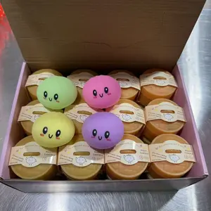 2026 New Hot-Selling Stress-Relief Toy: Simulated Steamed Bun with Smiling Face Expression, Large Size