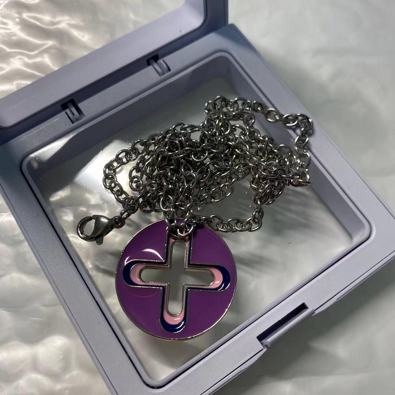 Fashion Four-corner Ball Pendant Necklace Personality Hip Hop Trend Niche Necklace Fine Jewelry Gifts for Men and Women