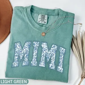 Comfort Colors Mimi TShirt, Toile Floral Mimi T-Shirt, Mimi Tee, Cute Mimi TShirt, Gift for Mimi, Grandma Gift, Grandmother Tee, Grandma Mimi