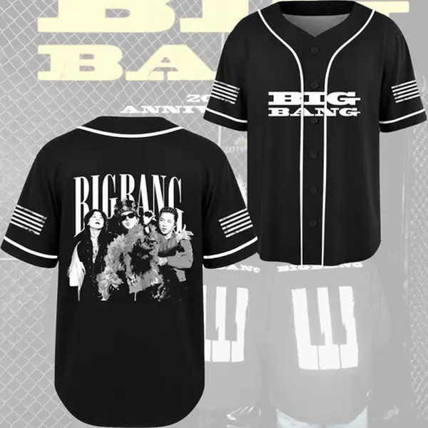 Bigbang Kpop Group Football Jersey Shirt For V.I.P, Gdragon GD Taeyang, Daesung World Tour Concert Outfit, Custom BB is Back Jersey