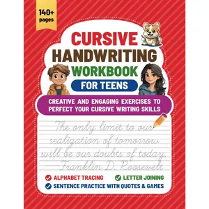 Cursive Handwriting Workbook for Teens: Creative and engaging exercises to  your cursive writing skills - Paperback