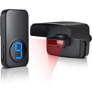 Driveway Alarm, Wireless Driveway Alarms Weather Resistant Motion Sensor&Detector, Microwave lnfrared Detector Home Security Alert System, 600 FT Range Monitor&Protect Outdoor/Indoor Property springtok