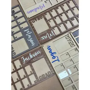 Pre K to Graduation School Picture Frame | Custom Name School Photo Frame | Personalized School Picture frame | School Years Photo Frame Decor Wall Wood Gifts