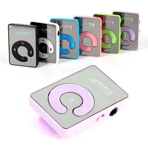 C Key Digital Portable HiFi Mini Clip USB MP3 Player, Memory Expandable Up To 16GB via Micro TF Card, Walkman for Outdoor Sports Audio Playback