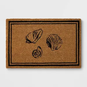 1'11"x2'11" Seashell Estate Doormat Beige - Threshold designed with Studio McGee