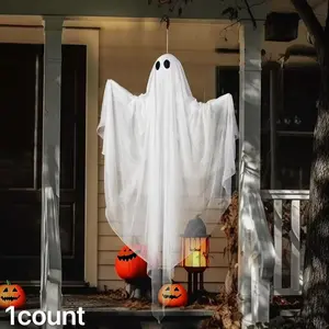 Ghost LED Decorative Light for Indoor/outdoor Halloween Decoration, Party Courtyard Porch, Festive Horror Hanging Glow Ghost Lamp