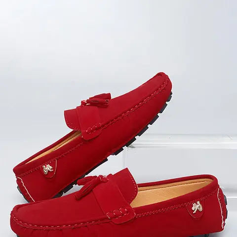 Men's Elegant Solid Color Slip-on  Shoes, Pu Leather Footwear, Fashionable Comfortable Loafers for Daily Wear, Casual Trendy Shoes for Men, Boy, Slip On Flats, Footwear Slipon
