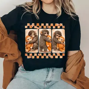 [Sale Up To 50%] Dear Punch Monkey Unisex T-Shirt/Sweatshirt/Hoodie, Viral Baby Monkey Inspired Shirt, Emotional Plush Toy Sweatshirt, Baby Monkey Punch Hoodie