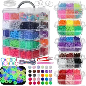 YMSDZHL 5600PCS Glow-in-The-Dark Pony Kandi Beads Keychain Making Kit, Friendship Jewelry Bracelet kit 30 Colors Hair Bead, Pets Art Crafts for Kids Beginners Birthday DIY Gifts