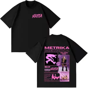 Metrika Style Album Tour 2026 T-Shirt, Latin Pop Urban Graphic Tee, Pink Aesthetic Streetwear Unisex Cotton Shirt