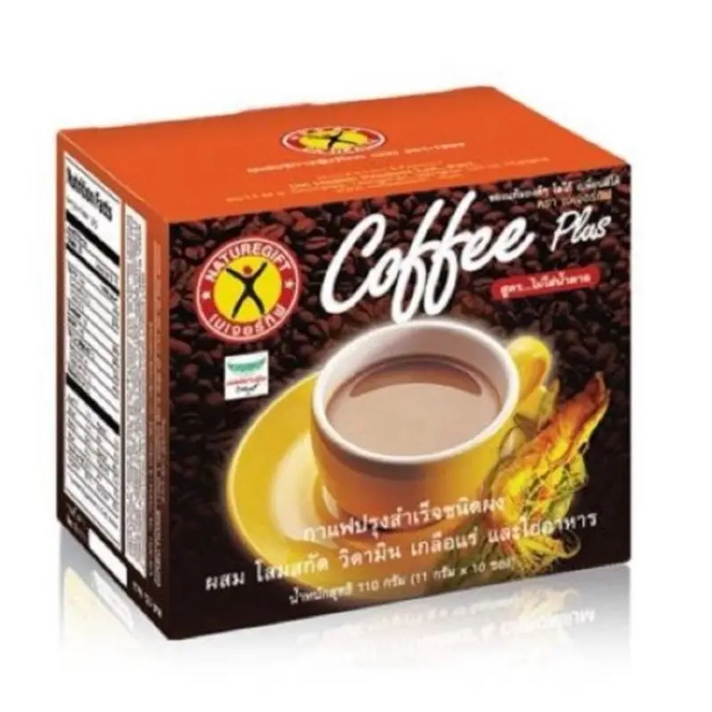 Nature Gift Coffee Plus with Fiber Ginseng Extract Vitamin & Mineral 135g. (13.5g.x10 Sachets) Nature Gift Coffee Plus with Fiber Ginseng Extract Vitamin & Mineral 135g. (13.5g.x10 Sachets)