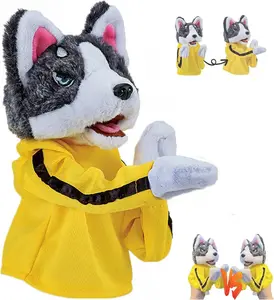 New Kung Fu Dog, Dog Hand Puppets, Dog Boxing Hand Puppet Toy, Kung Fu Puppy Toy, Fighting Punching Hand Puppet