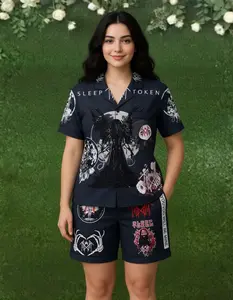 Sleep Token Shorts Sleeves Pajamas Set