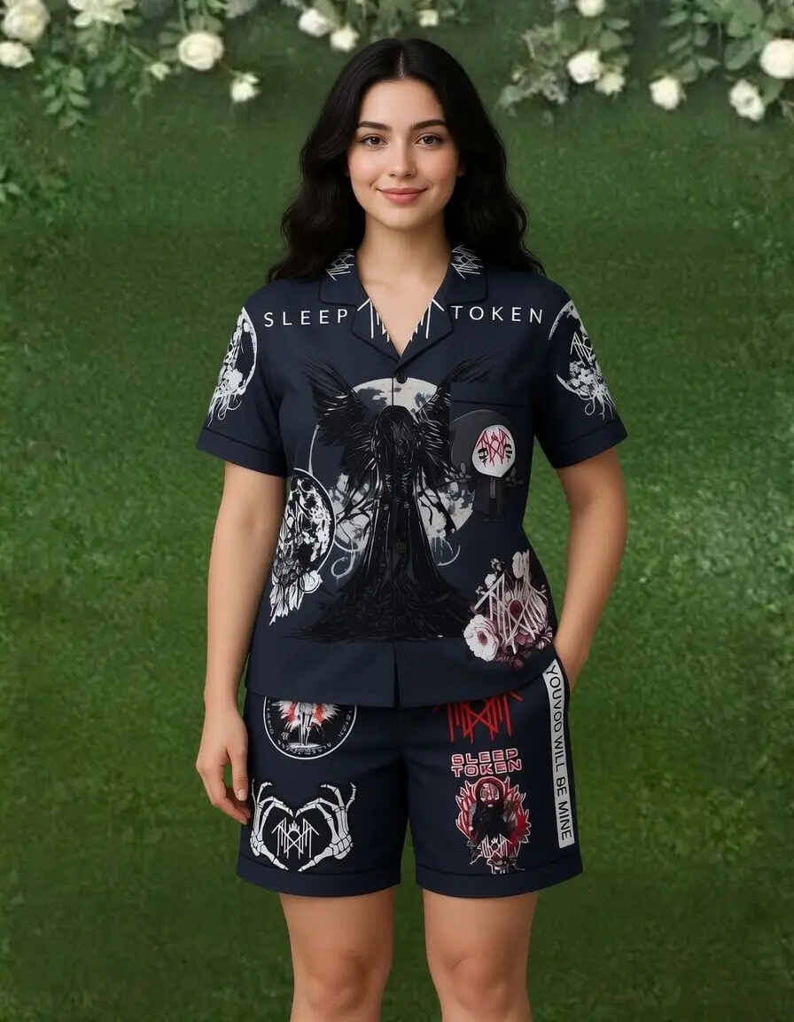 Sleep Token Shorts Sleeves Pajamas Set