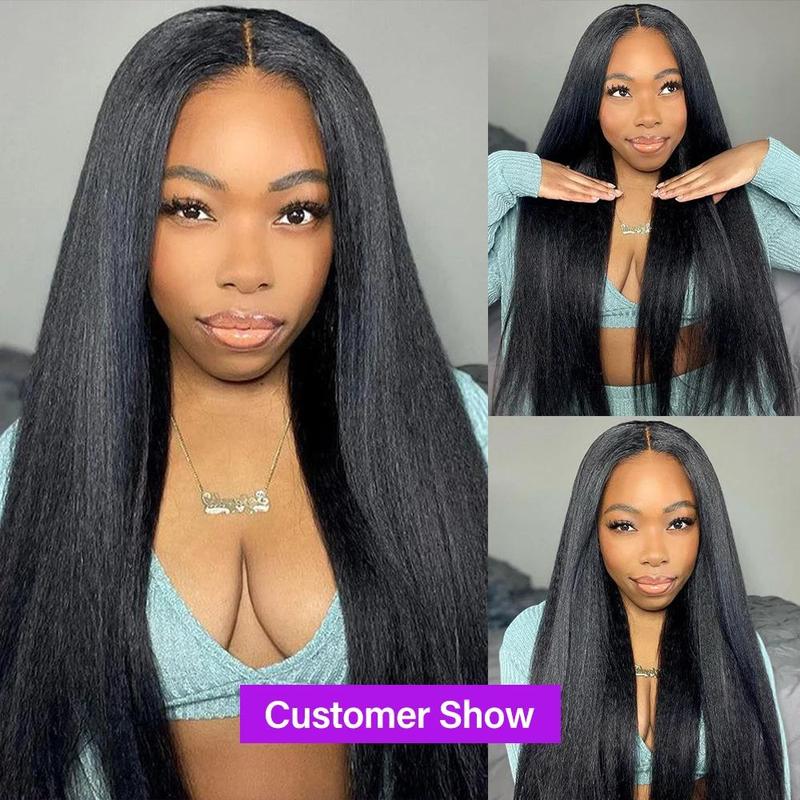 Brazilian Virgin Human Hair Bundles Yaki Straight Quick Weave Sew In Viral Hair Bundles Natural Color TikTokShopBlackFriday