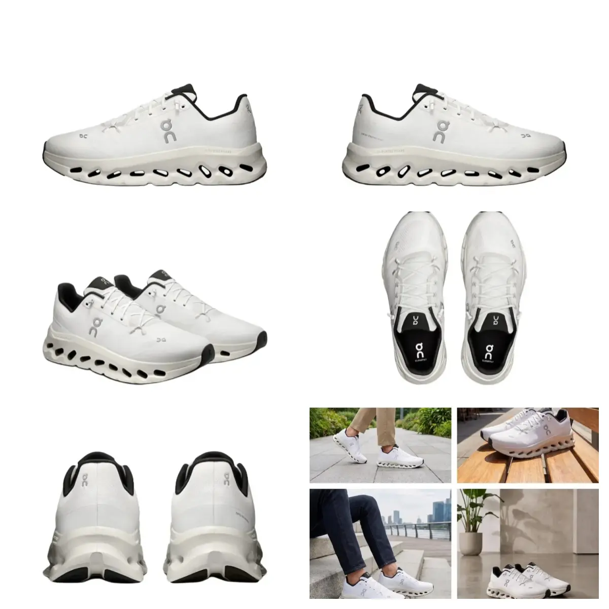 On Cloudtilt Women White Running Sneakers CloudTec Cushion Breathable Road Athletic Shoes