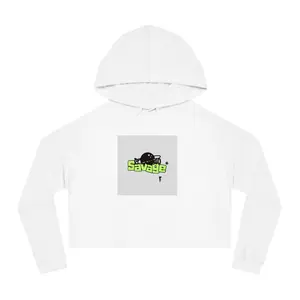 Savage Skull Logo Cropped Hoodie | Women's Cropped Hoodie
