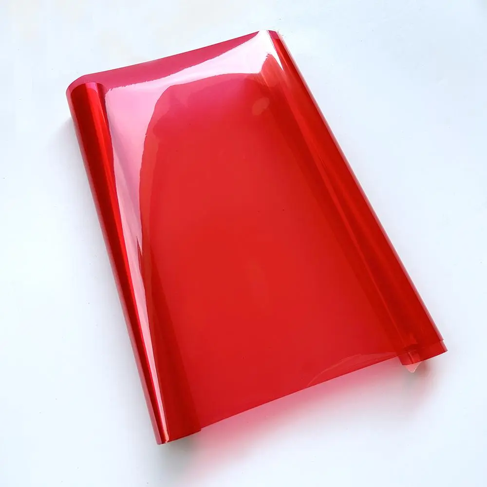 30x200cm Red Car Light Film Fog Light Headlight Taillight Tint Vinyl Decal Sheet Sticker Auto Body Film Armored Film for Cars
