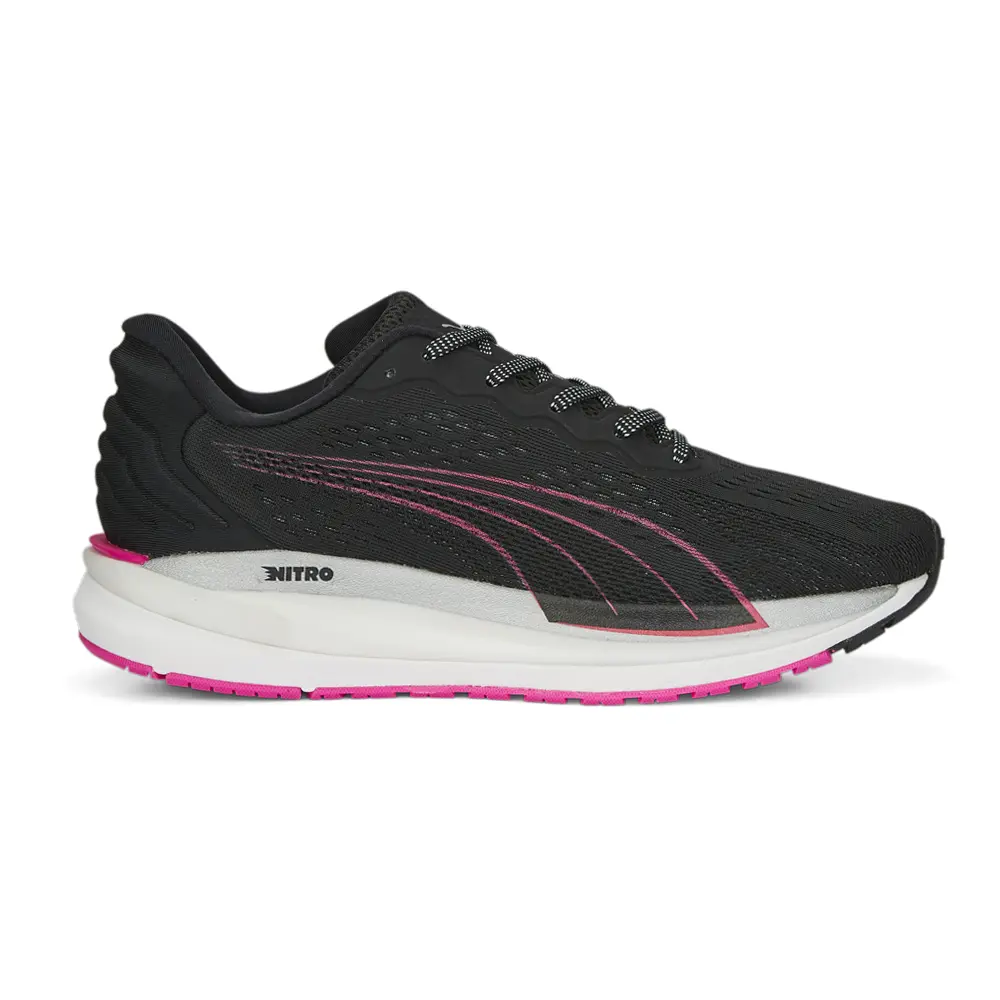 PUMA Womens Magnify Nitro Surge Running Sneakers Shoes - Black