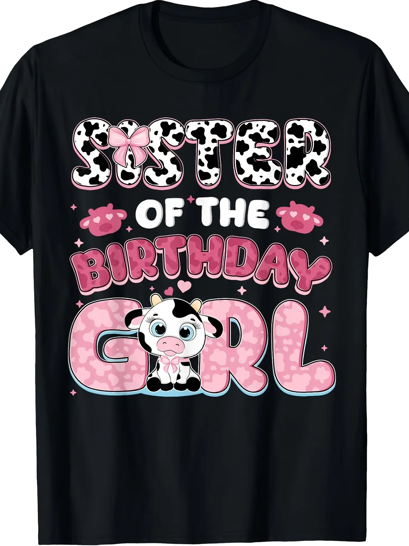 1pc Men'S Birthday T Shirt Sister of The Birthday unisex soft cotton short sleeve t shirt, vintage graphic casual tee for men women teens, perfect birthday holiday gift for camping travel gym daily street  wear