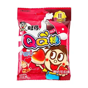 Want Want QQ Candy Yogurt Cola Flavor - Nostalgic Childhood Snack 66g