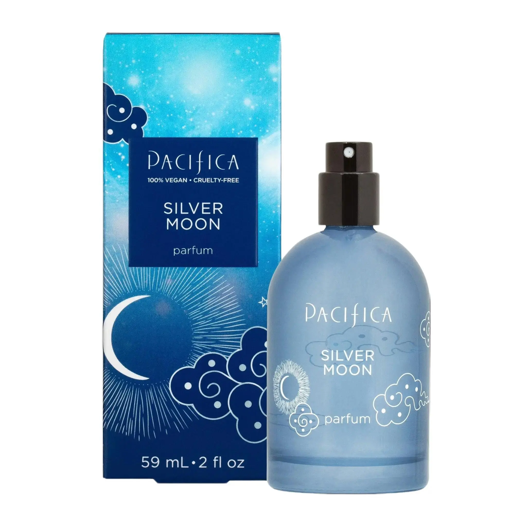 Pacifica Silver Moon for Unisex Parfum Spray, 2.0 Ounce