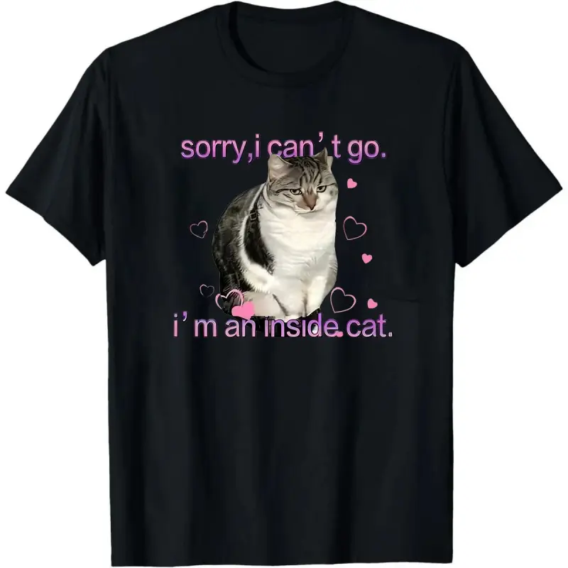 I'm an Inside Cat Funny Tee for Men and Women, Unhinged Graphic Tees, Funny Sweatshirt Exchange