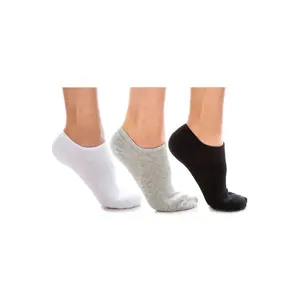4 Pack Soft Cotton Blend No Show Socks #05