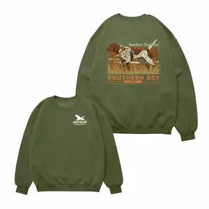 Southern Boy Co. GSP Hunting Sweatshirt – German Shorthaired Pointer Graphic Pullover | Southern Tradition Bird Dog Top | Viral Hunter Gear