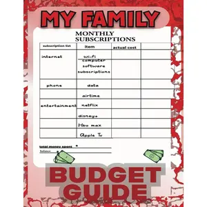 My Family Budget Guide: A simple tool to manage your household finance with ease Paperback – April 25, 2025