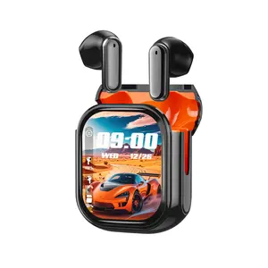 Ideal Gift Wireless Earbuds with LED Display, 24H Battery, IPX4 Waterproof, Hi-Fi Stereo, Comfort Fit, Lanyard Included for Travel and Daily Use