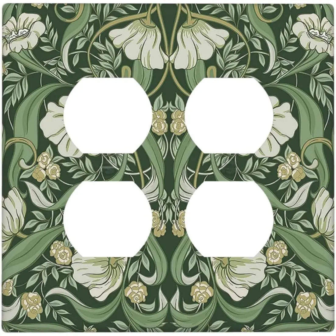 Orange/Green Vintage Floral