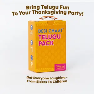 Desi Chaat - Telugu Taboo Pack Game l 360 Words & Hours Of Fun For The Party l Desi Family Friend Wedding Diwali Party Game Night