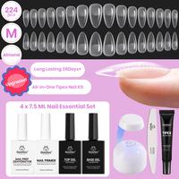 Medium Almond 【Kit】16 Sizes-224 Pcs