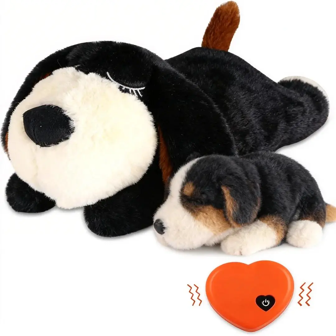 Durable Heartbeat Chew Calming Puppy Stuffed Sound Plush Toy - Helps New Pups Sleep Through the Night, Stops Crying, Ideal Dog Gift for Special Occasions, Sound Plush Toys