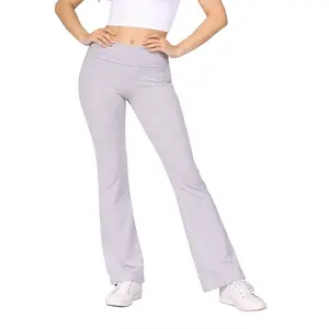 Foldover Waist Flare Yoga Pants