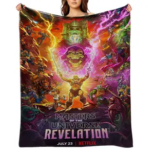 He-Man-and-the-Masters-of-the-Universe-Season-Flannel Throw Blanket for Girls Boys- Ultra Soft, Anti-Shrink & Wrinkle-Resistant ,Quick-Dry, Machine Washable Cozy Throw ,Perfect Gift for Kids Adults A-41