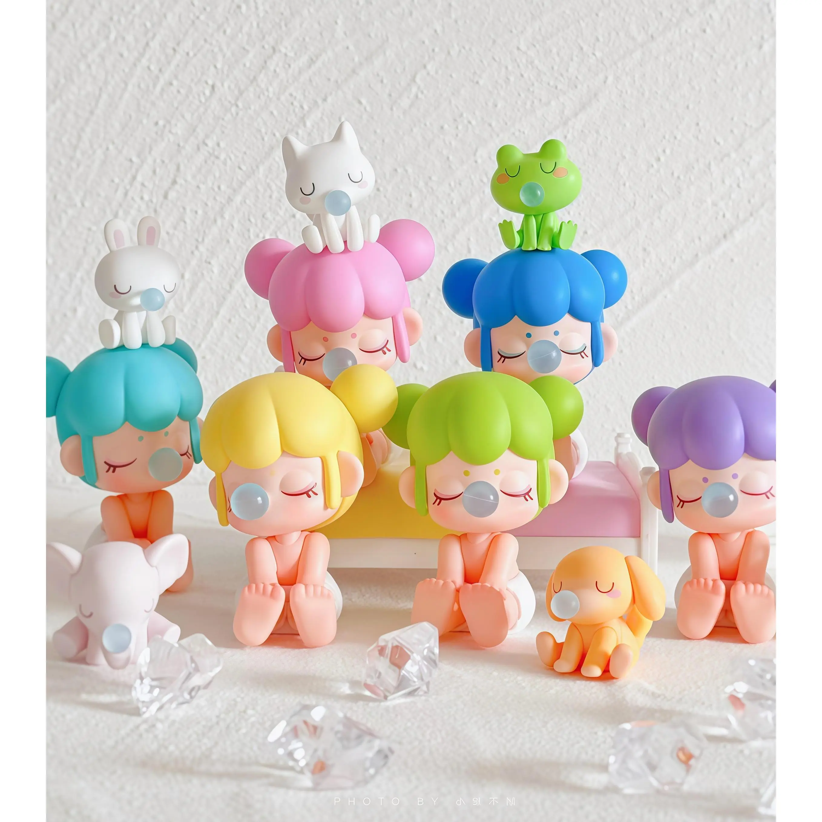 Rolife Baby Nanci Seatmate Figure With The Cute Animal Figure Blind Box-(Gift box ：One More Box）